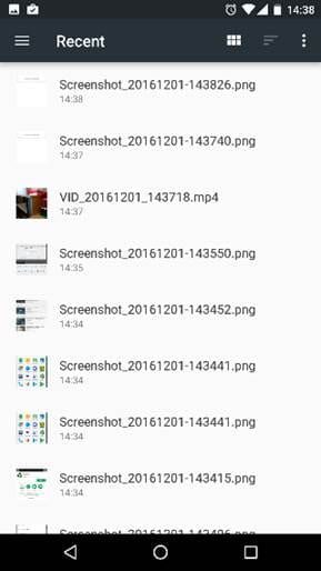 A screenshot showing the upload process for Panopto on Android. You must choose a file to upload as you cannot record natively in the app.